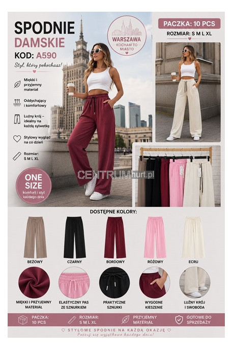 Spodnie damskie (S-XL) A590