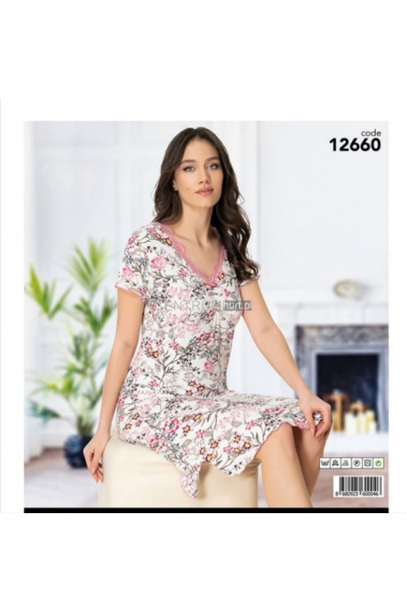 Koszula nocna damska (M-3XL) 12660