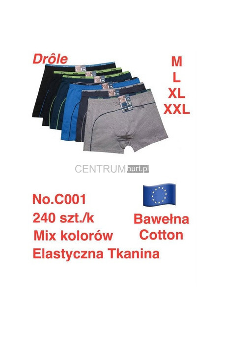 Bokserki męskie (M-2XL) C001