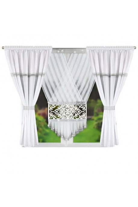 KOMPLET FIRANKI 2cz(145x160cm),120x130 4867