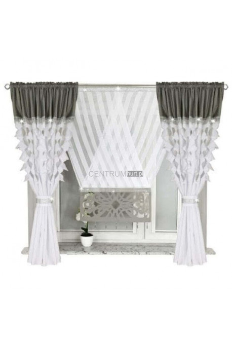 KOMPLET FIRANKI 2cz(145x160cm),120x130 4869