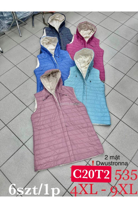 Bezrękawnik damski dwustronny KOLOR DO WYBORU (4XL-9XL) 535