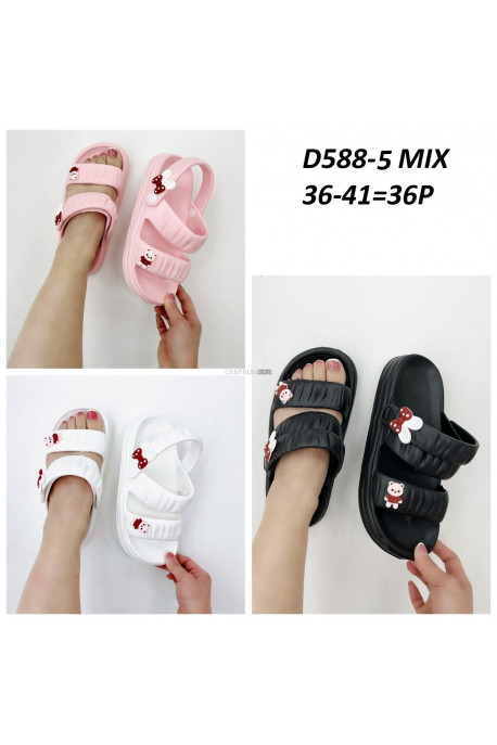 Sandałki damskie D588-5 mix kolorów