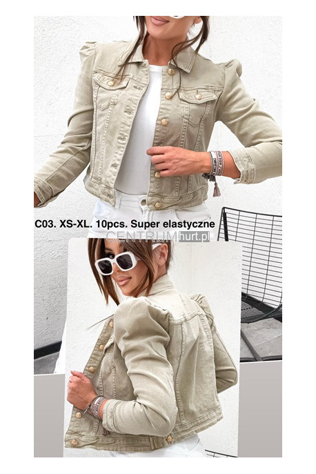 Kurtka jeansowa damska (XS-XL) C03