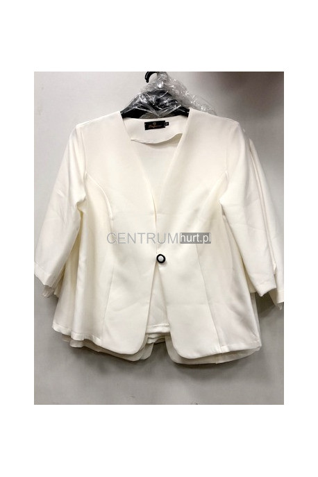 Żakiet polski ecru (L-3XL) D4006