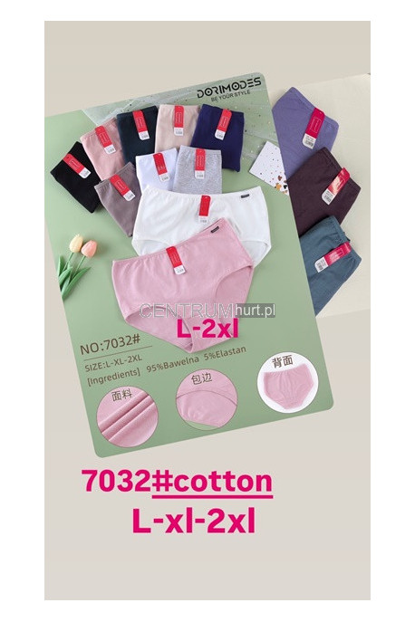 Majtki damskie (L-2XL) 7032